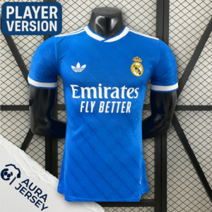 Real Madrid 25/26 Visitante Azul Player Version