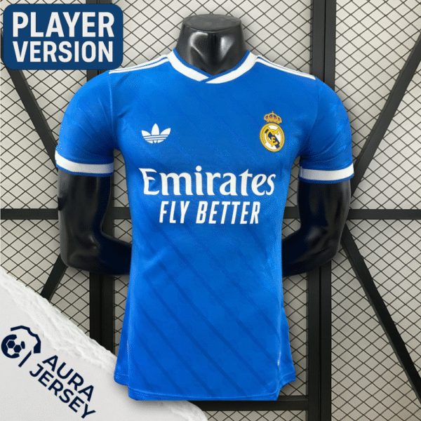 Real Madrid 25/26 Visitante Azul Player Version