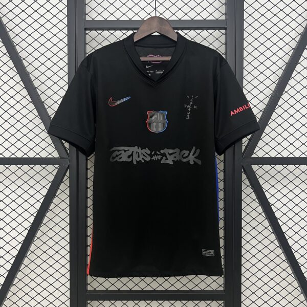 FC Barcelona 25/26 Local Colaboración Travis Scott Black (Fan Versión)