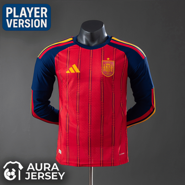 España Local Mundial 2026 (Player Versión) Manga larga