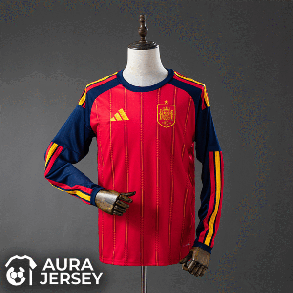 España Local Mundial 2026 (Fan Versión) Manga larga