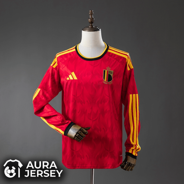 Bélgica Local Mundial 2026 (Fan Versión) Manga larga