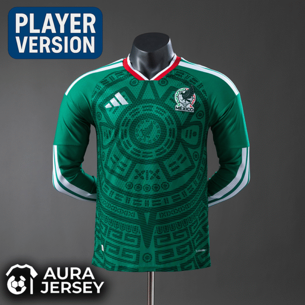 México Local Mundial 2026 (Player Versión) Manga larga